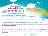 Semaine Sécurité Patients 2016